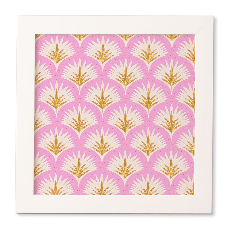 Jennifer Labre Pink Palmetto Framed Wall Art