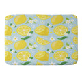 Design by Spark Lemony Fresh Florals Memory Foam Bath Mat
