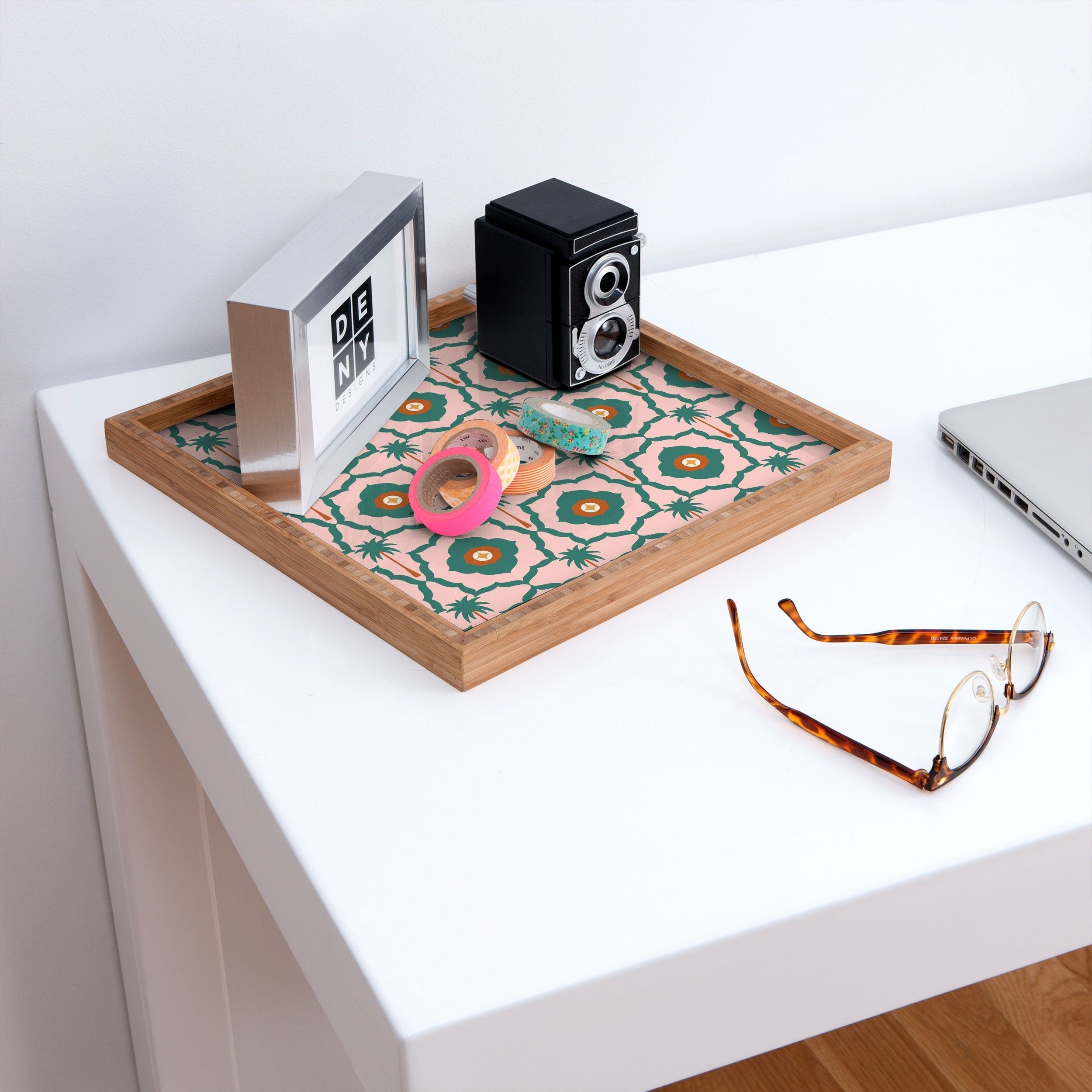 Design by Spark Mid Mod Palm Springs Square Tray
