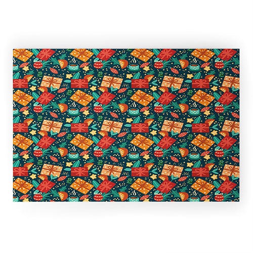 Valeria Frustaci Christmas pattern Welcome Mat