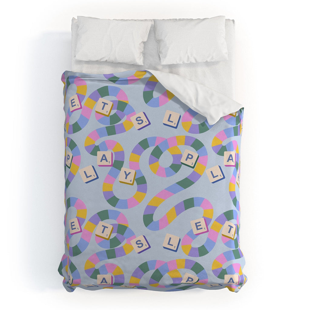Design by Spark Scrabble Board Game Night Duvet Cover