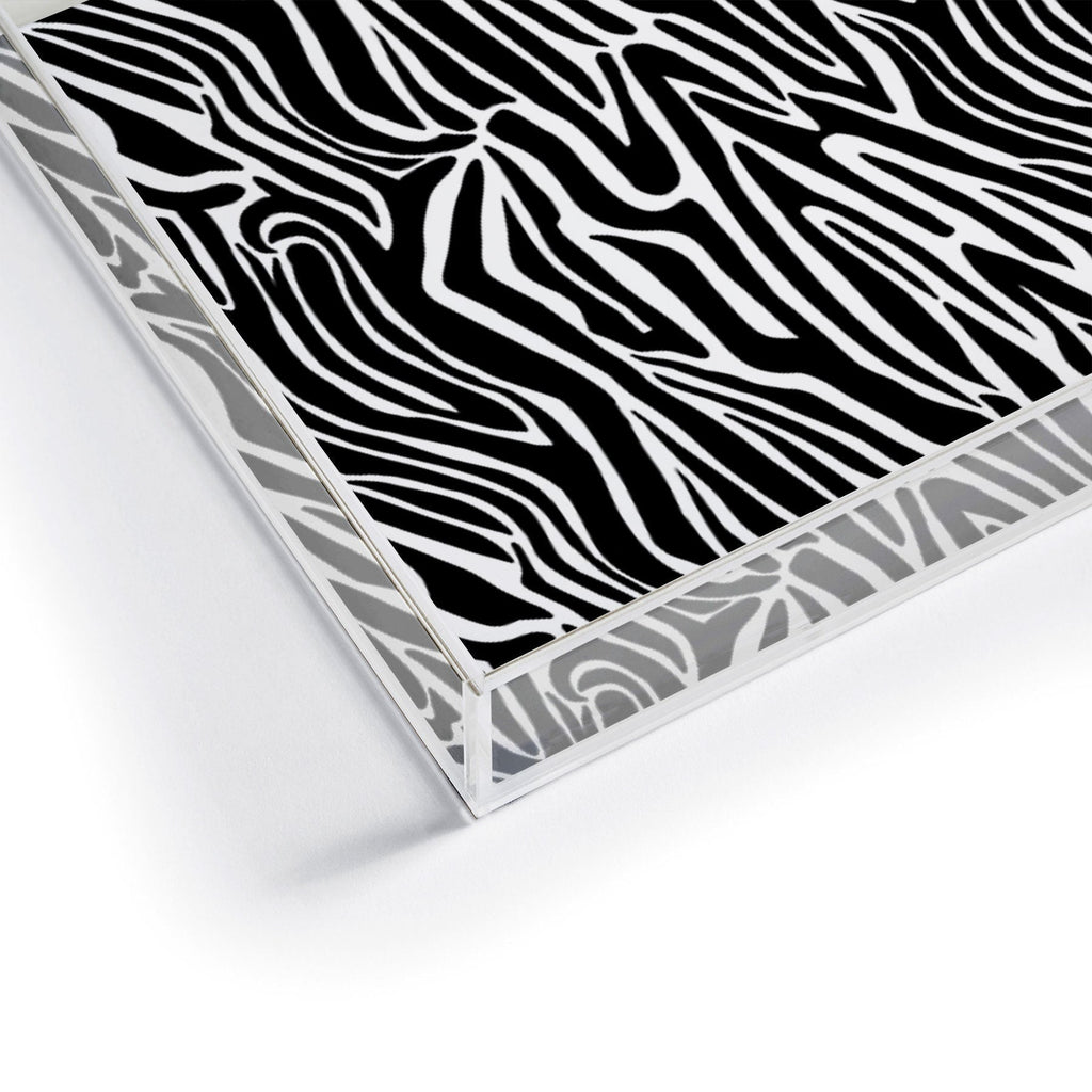 Jennifer Labre Wild Zebra Acrylic Tray