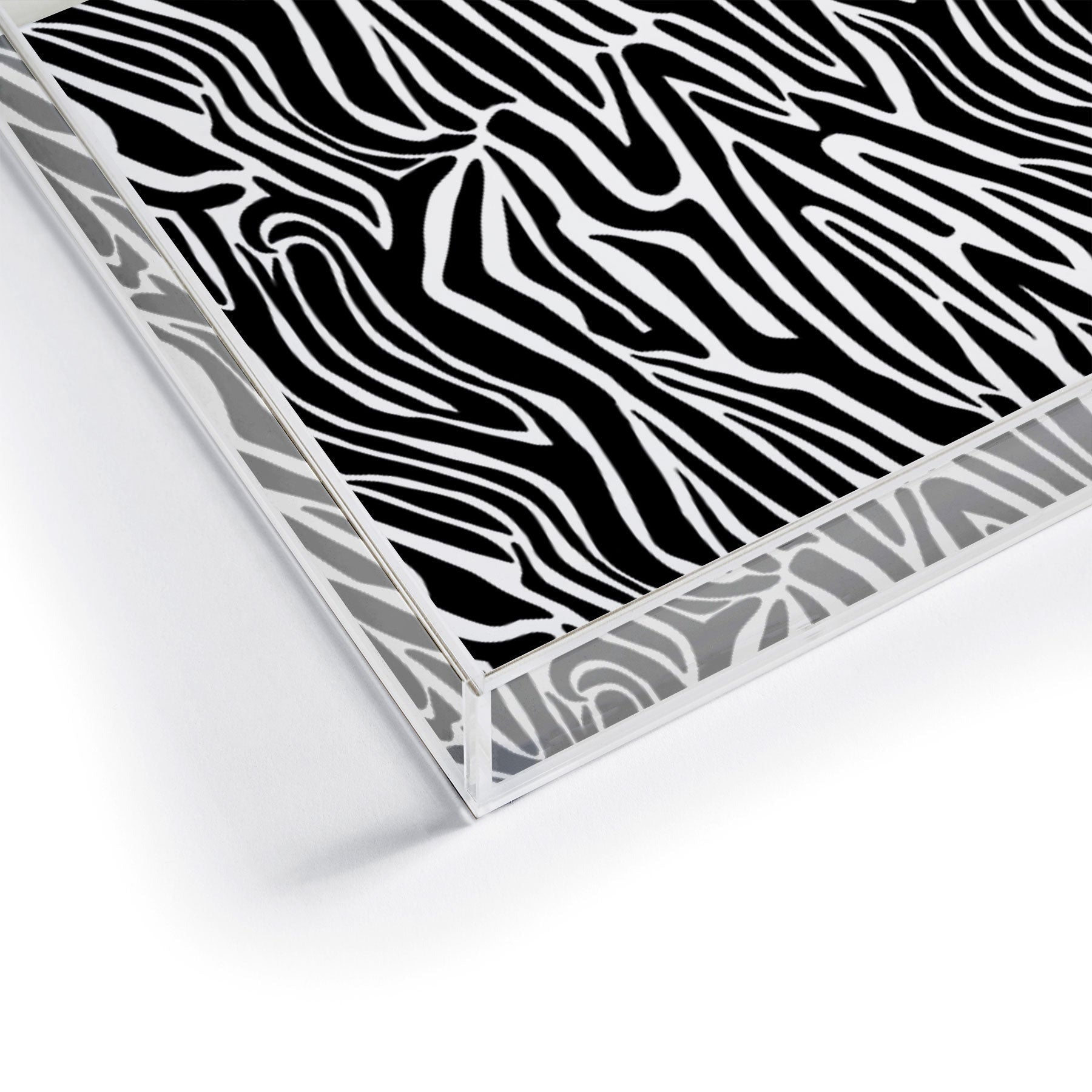 Jennifer Labre Wild Zebra Acrylic Tray