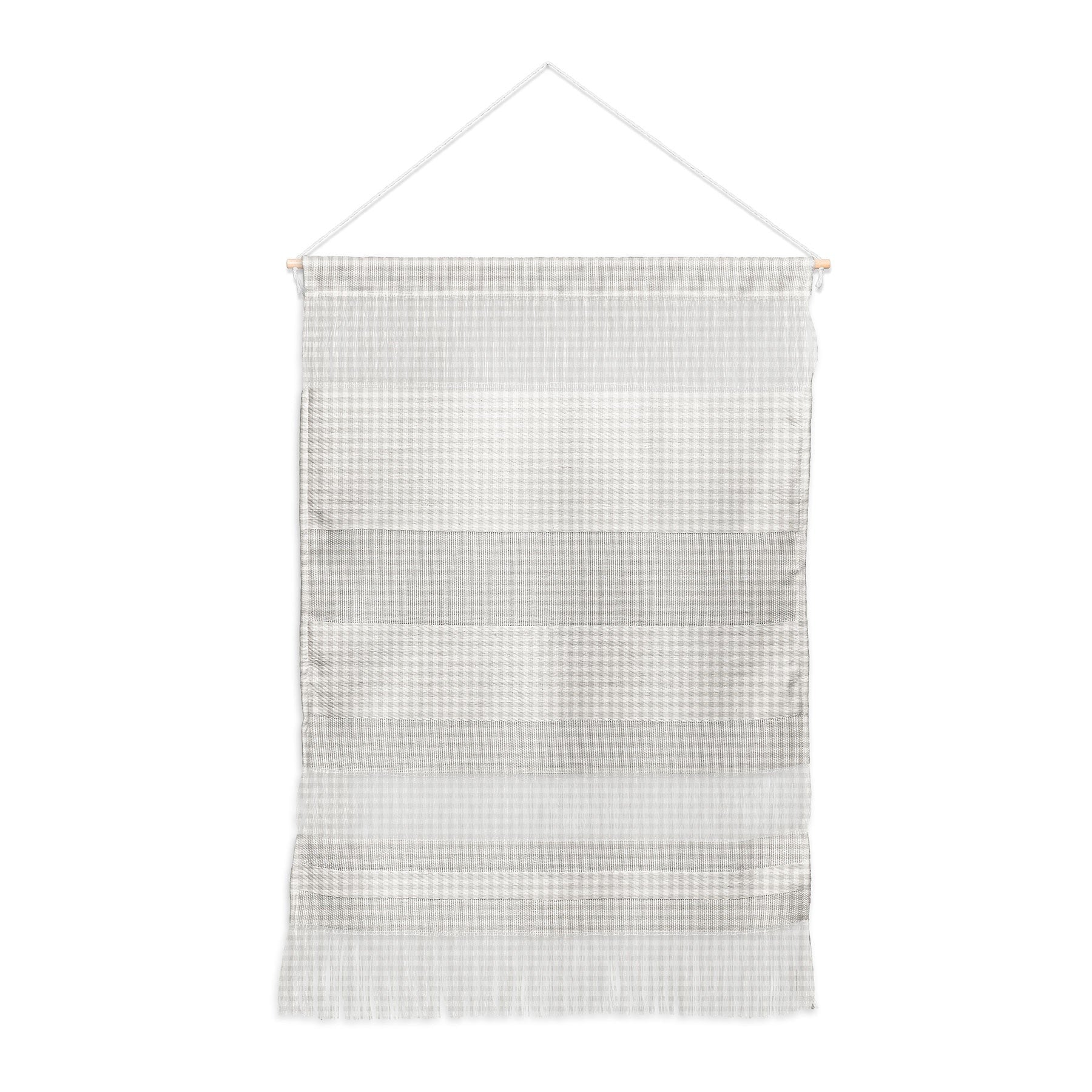 Colour Poems Gingham Plaid Pattern Cloud White Wall Hanging Portrait