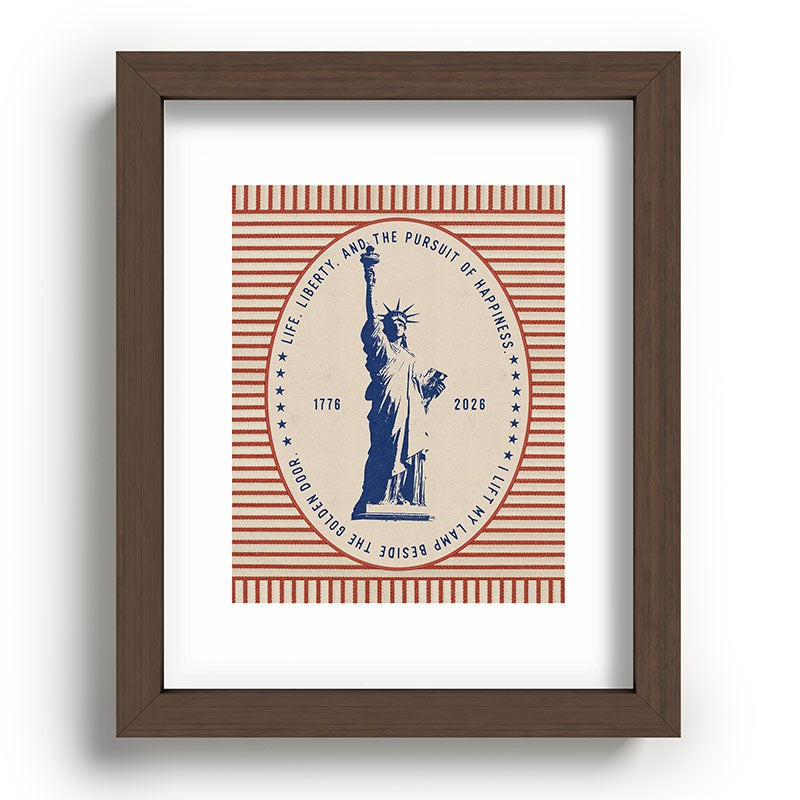 DENY Designs Life Liberty Recessed Framing Rectangle