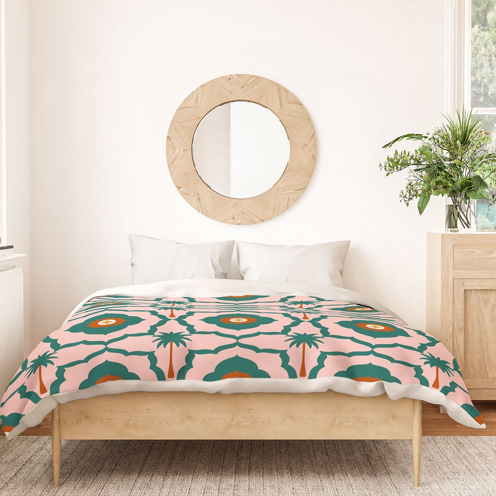 Design by Spark Mid Mod Palm Springs Duvet Cover