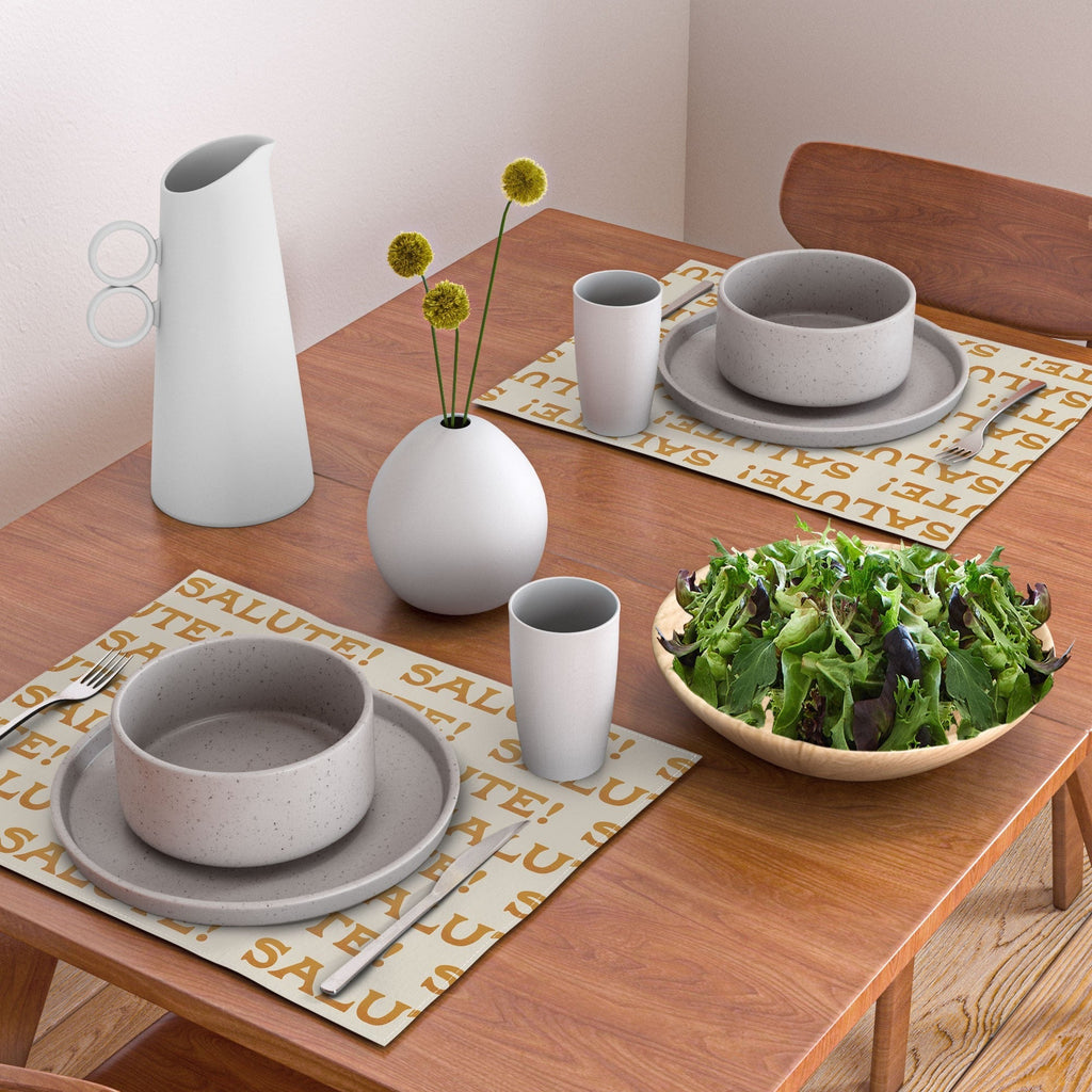 Jessica Molina Salute Gold Pattern on Cream Placemat