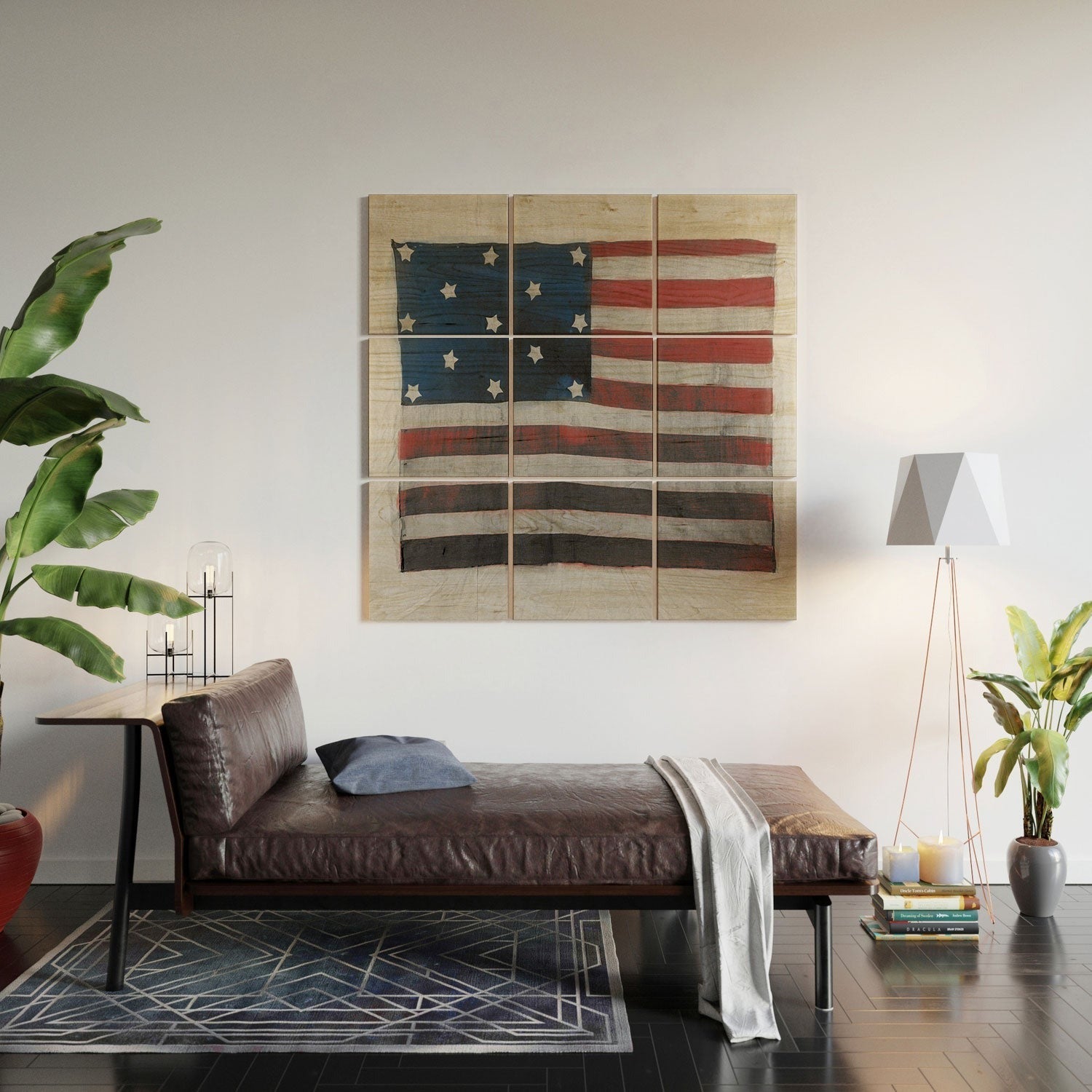 DENY Designs Flag Attributed to Elizabeth Schuyler Hamilton Wood Wall Mural