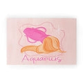 Little Om Zodiac Sign Aquarius Welcome Mat