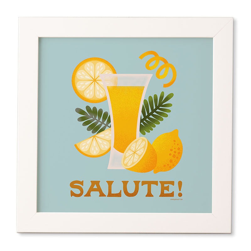 Jessica Molina Limoncello Cocktail Framed Wall Art