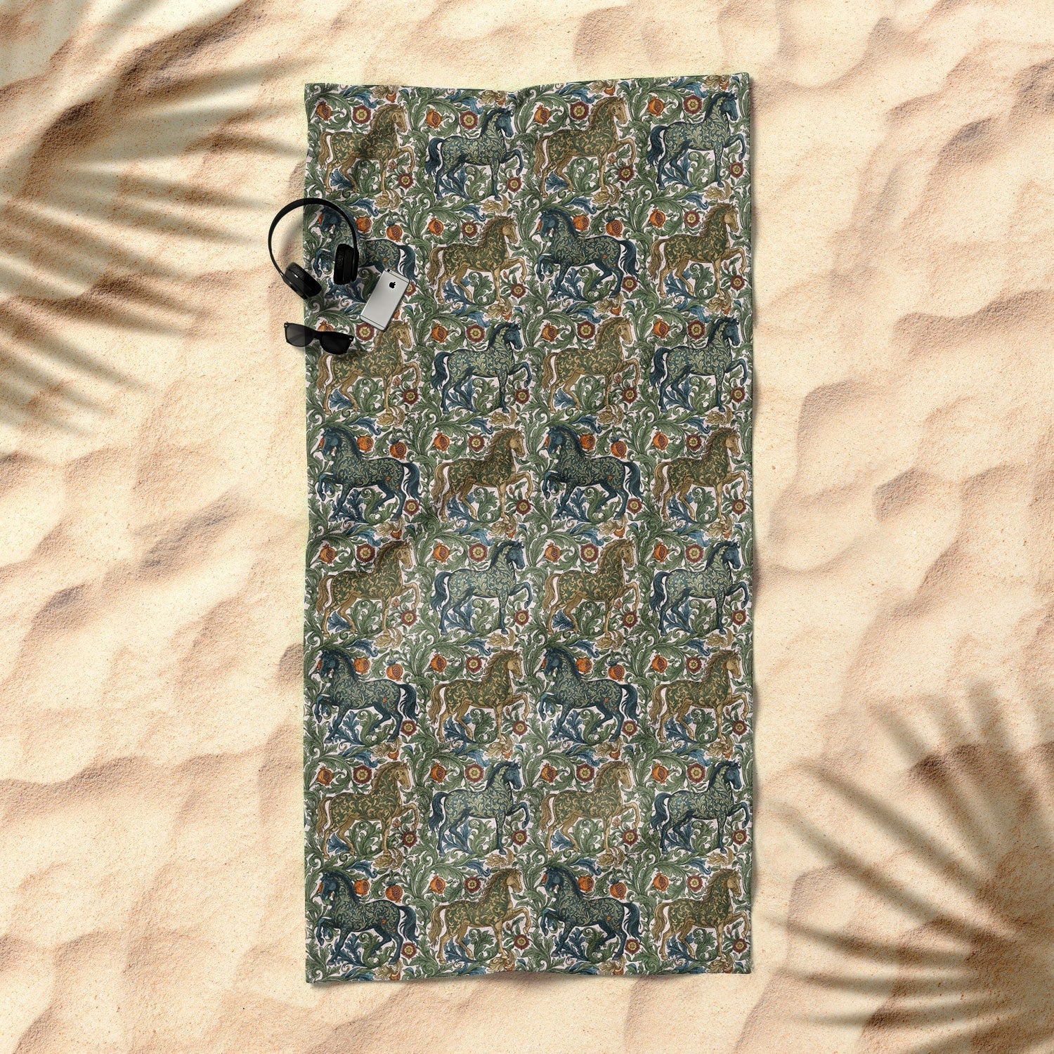 Marta Barragan Camarasa Renaissance Horse Garden Beach Towel