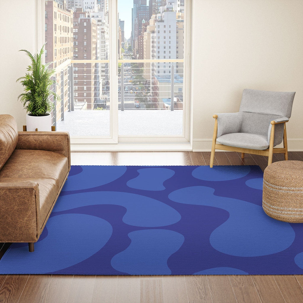 Camilla Foss Blue Pebble Area Rug