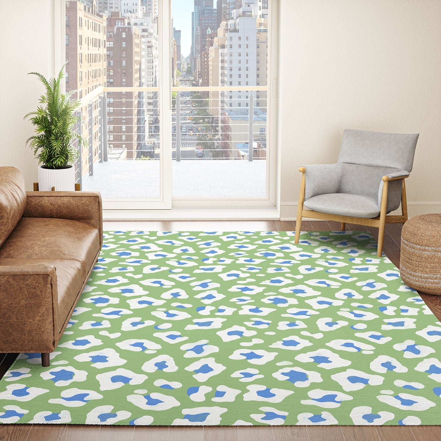 Avenie BR Cheetah Print Area Rug