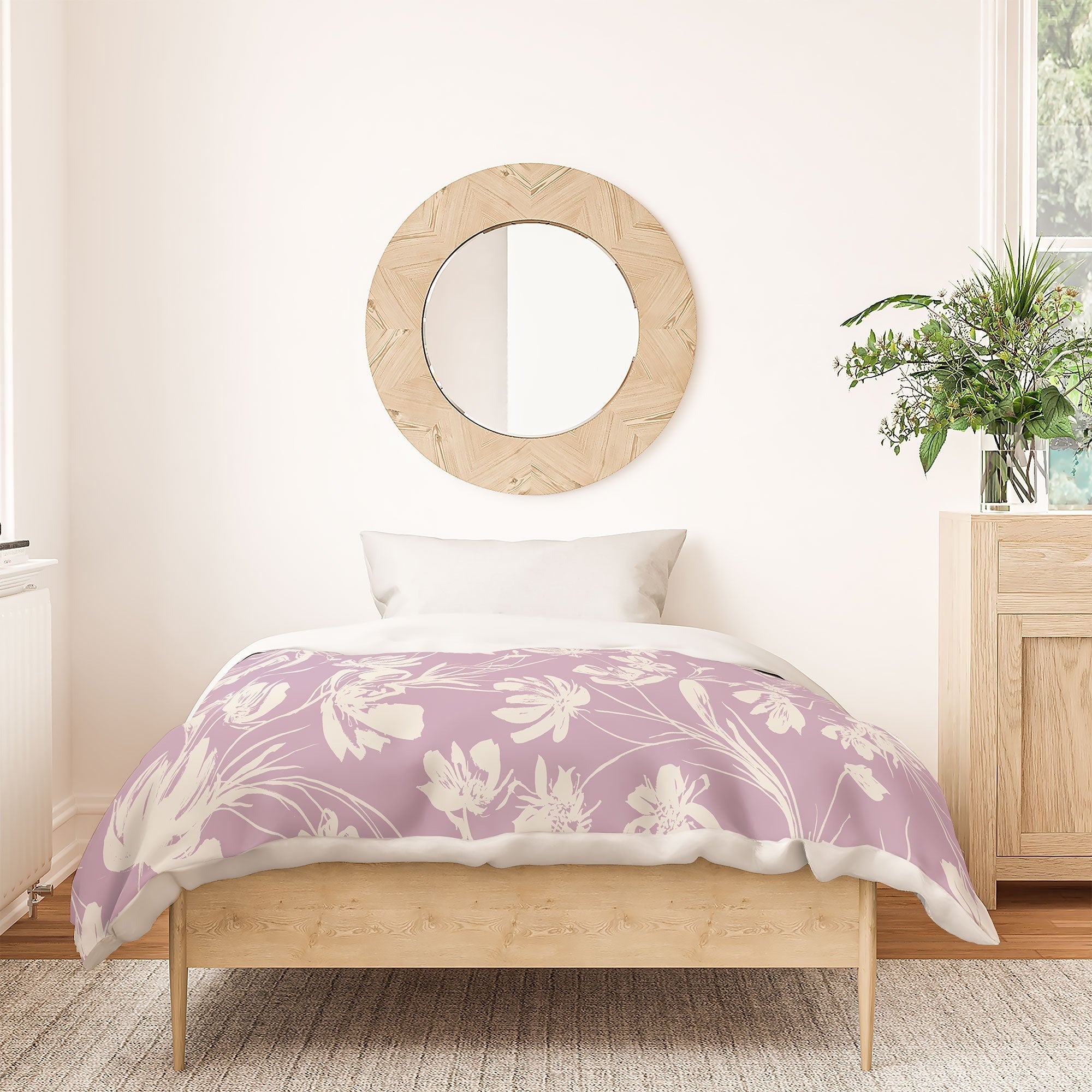 Gabriela Fuente Martine Lilac Duvet Cover
