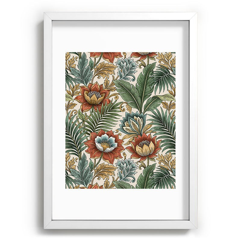 Marta Barragan Camarasa Retro Jungle Garden Recessed Framing Rectangle