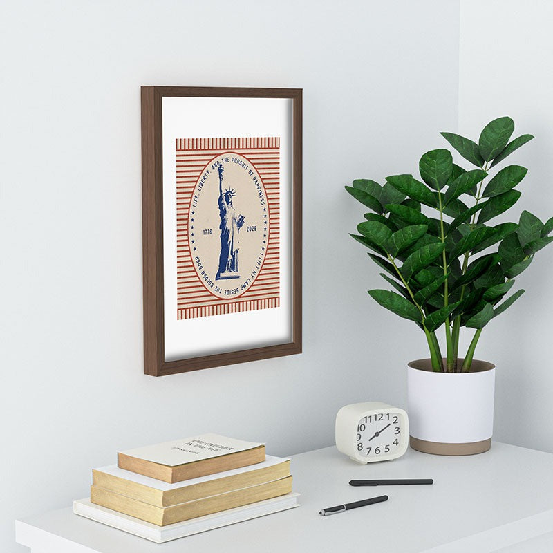 DENY Designs Life Liberty Recessed Framing Rectangle