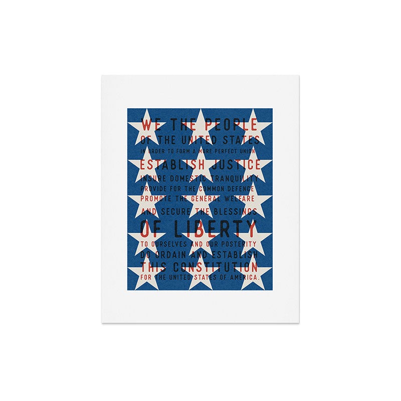 DENY Designs Starred Preamble Art Print