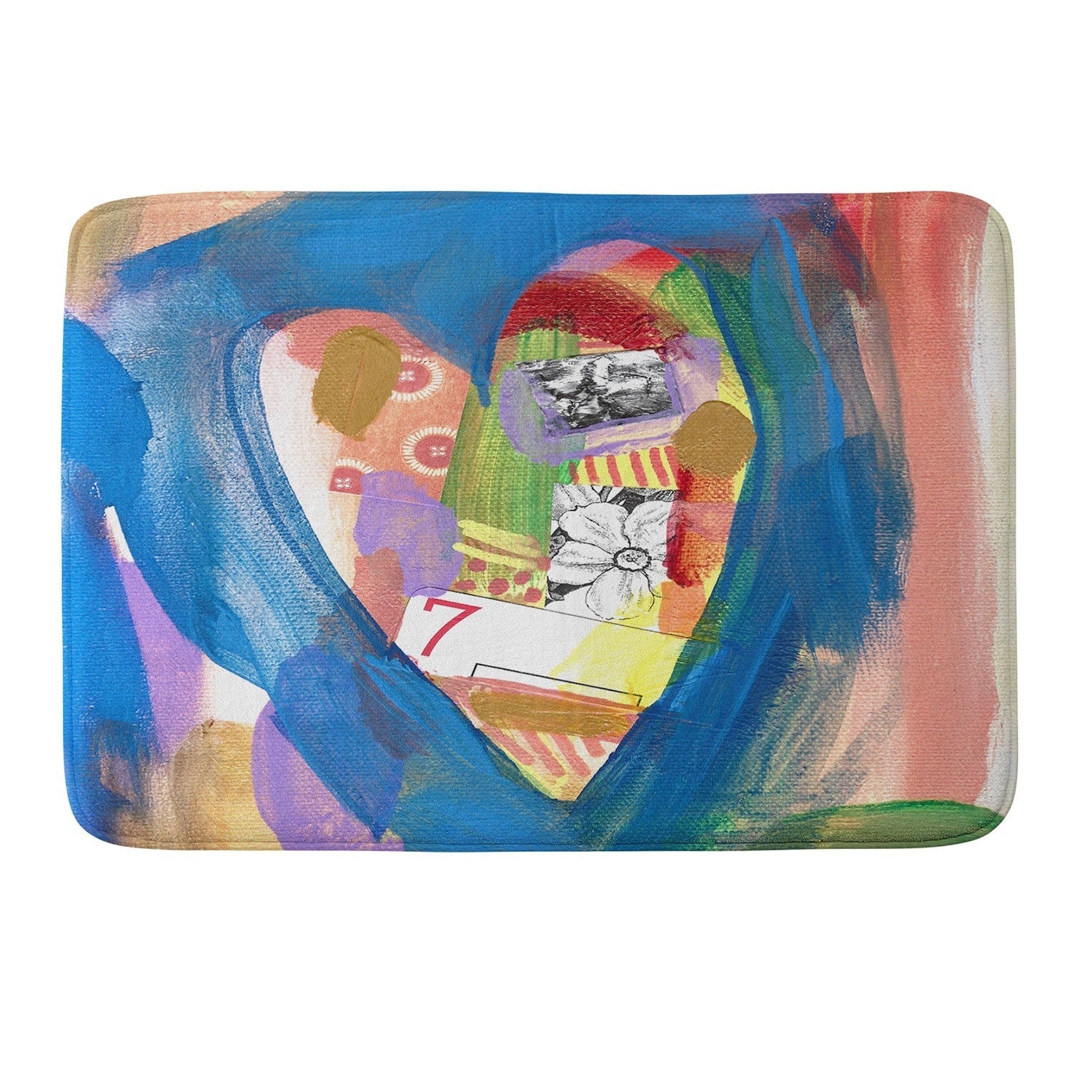 Natalie Baca Lucky in Love Memory Foam Bath Mat