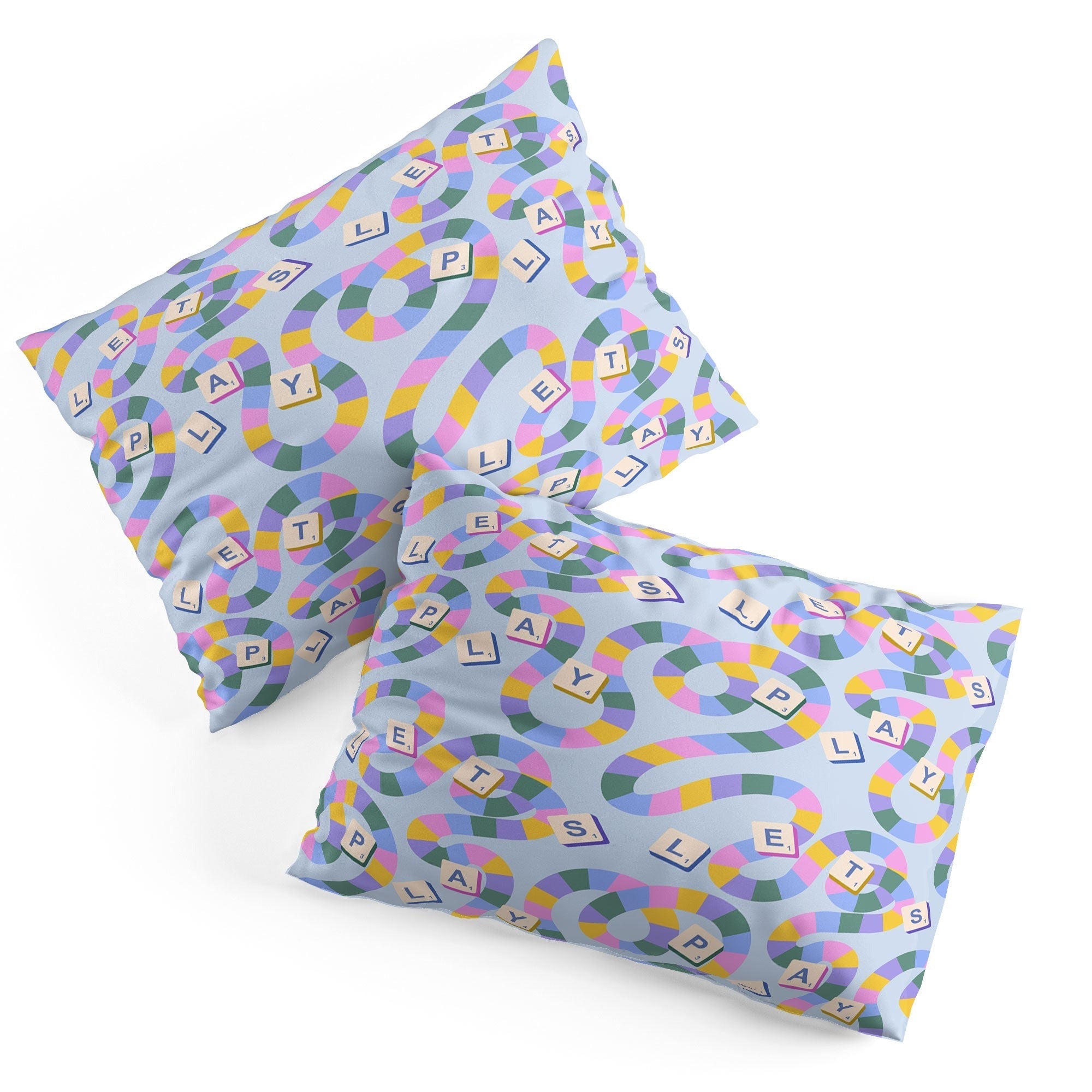 Design by Spark Scrabble Board Game Night Pillow Shams