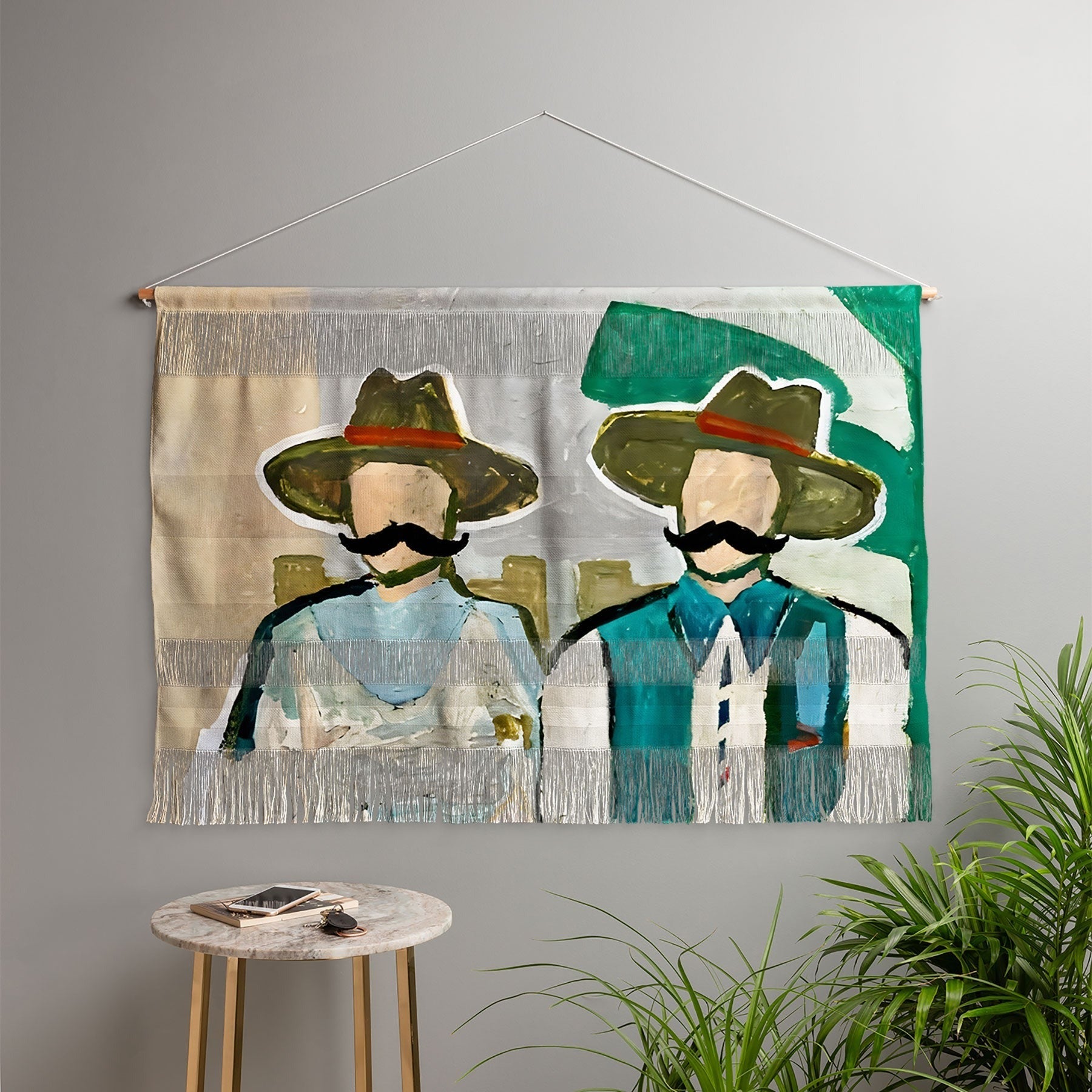 83 Oranges Side By Side Cowboy Edition Wall Hanging Landscape