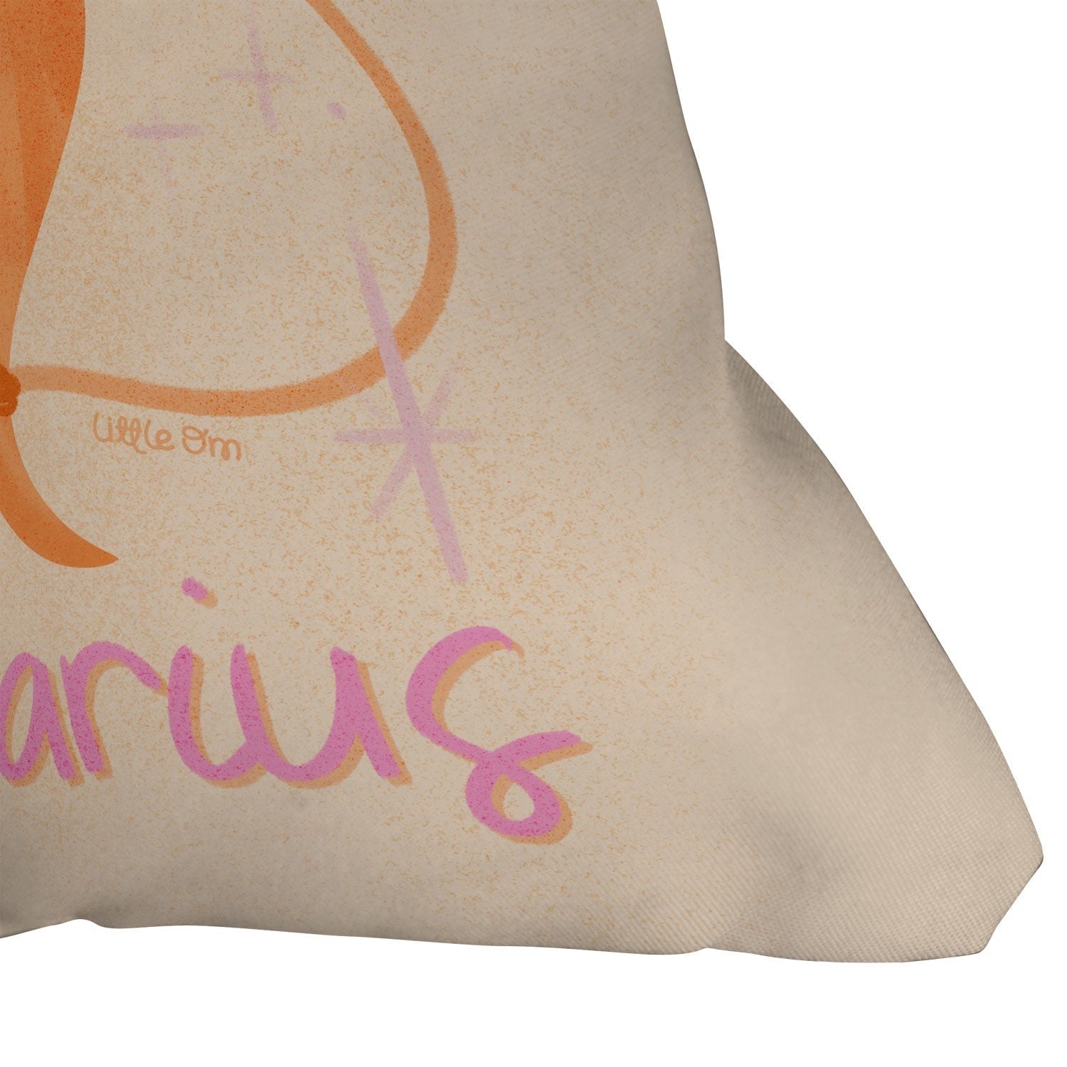 Little Om Zodiac Sign Sagittarius Throw Pillow