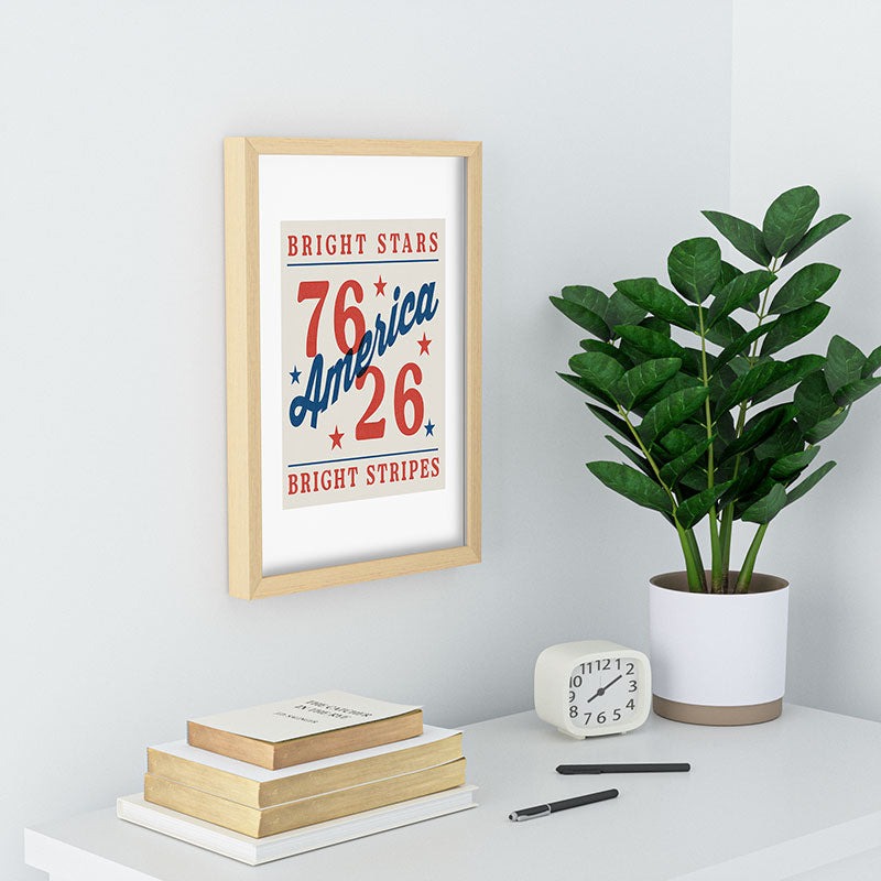 DENY Designs Bright Stars Bright Stripes Recessed Framing Rectangle