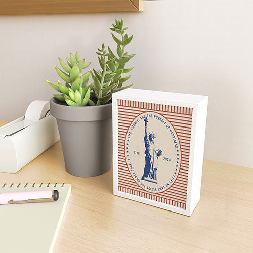 DENY Designs Life Liberty Framed Mini Art Print