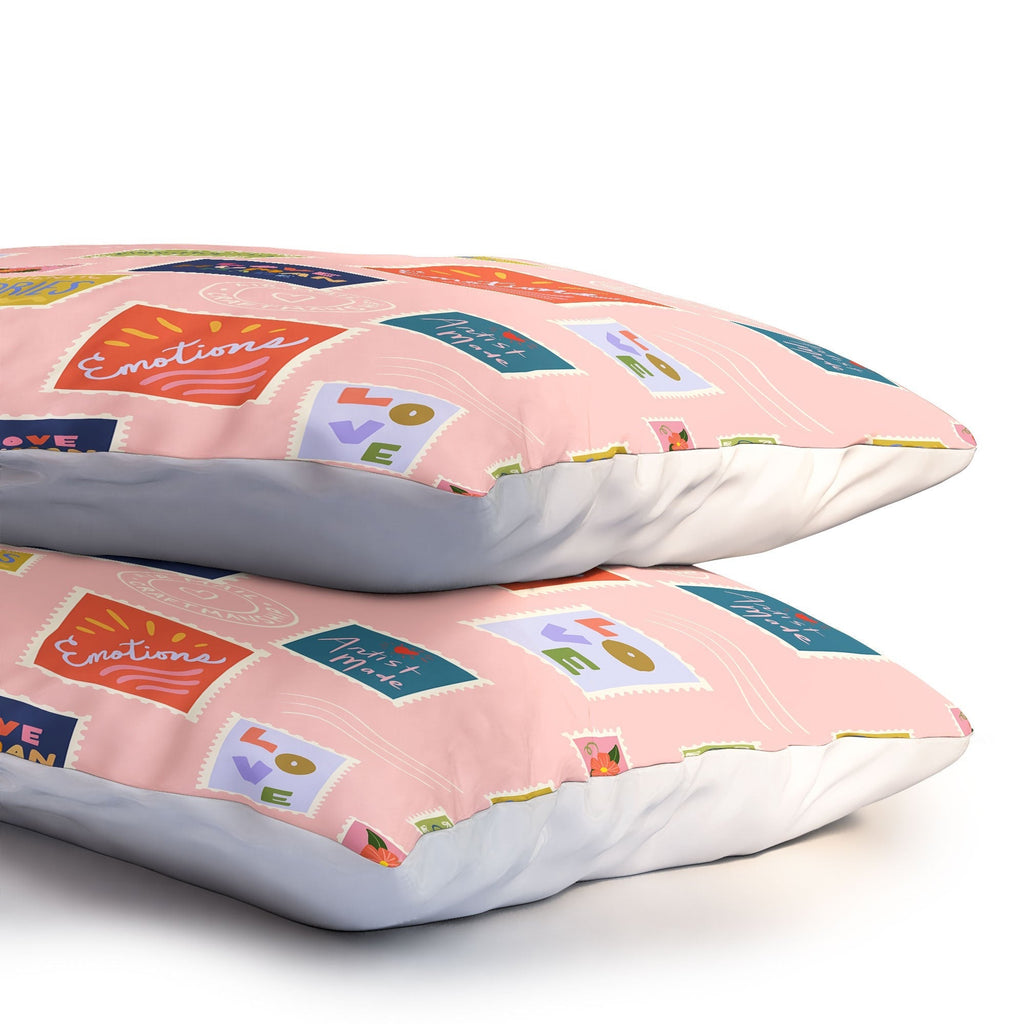 Design by Spark Love Human Made Stamps Pillow Shams