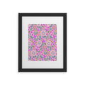 Pimlada Phuapradit Ditsy Purple Floral Half Drop Framed Art Print