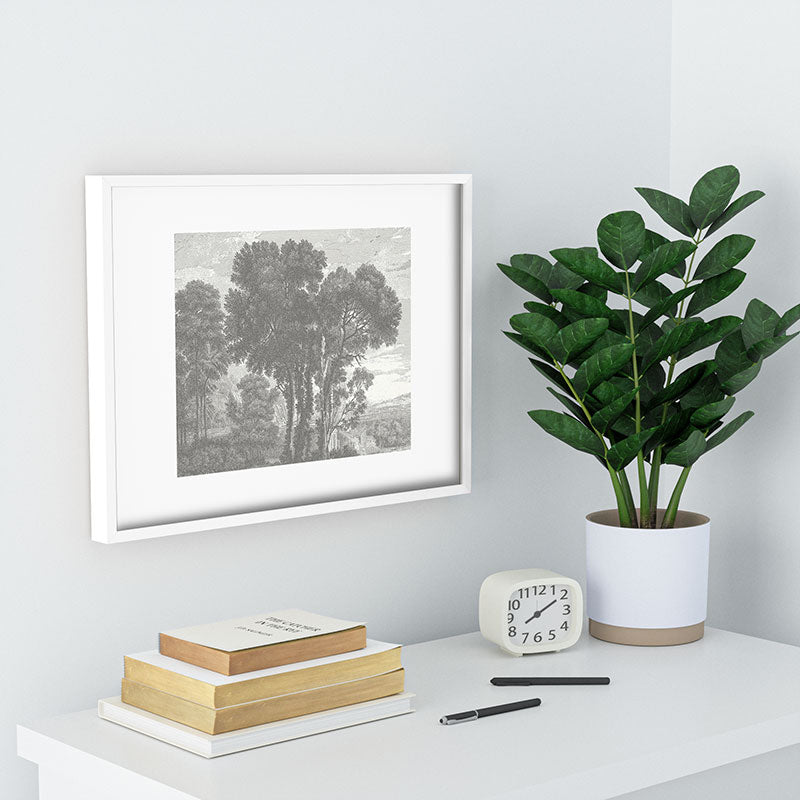 HMCraig Beaux Arbres Beautiful Trees Recessed Framing Rectangle