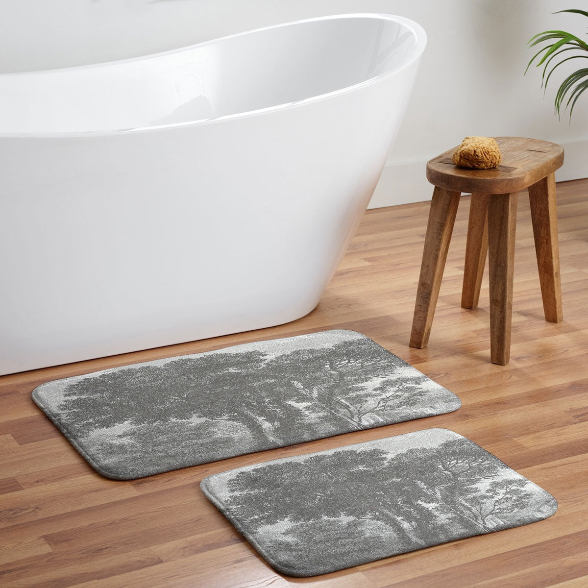 HMCraig Beaux Arbres Beautiful Trees Memory Foam Bath Mat