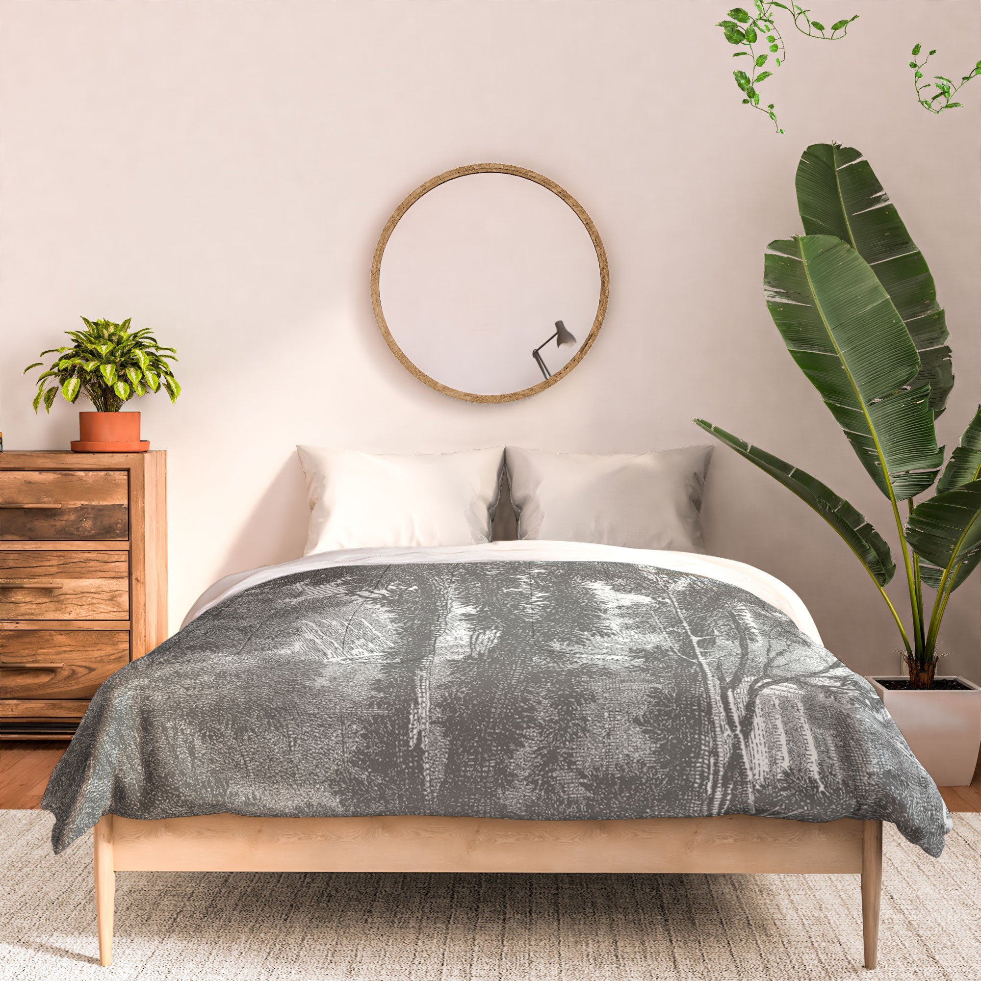 HMCraig Beaux Arbres Beautiful Trees Comforter