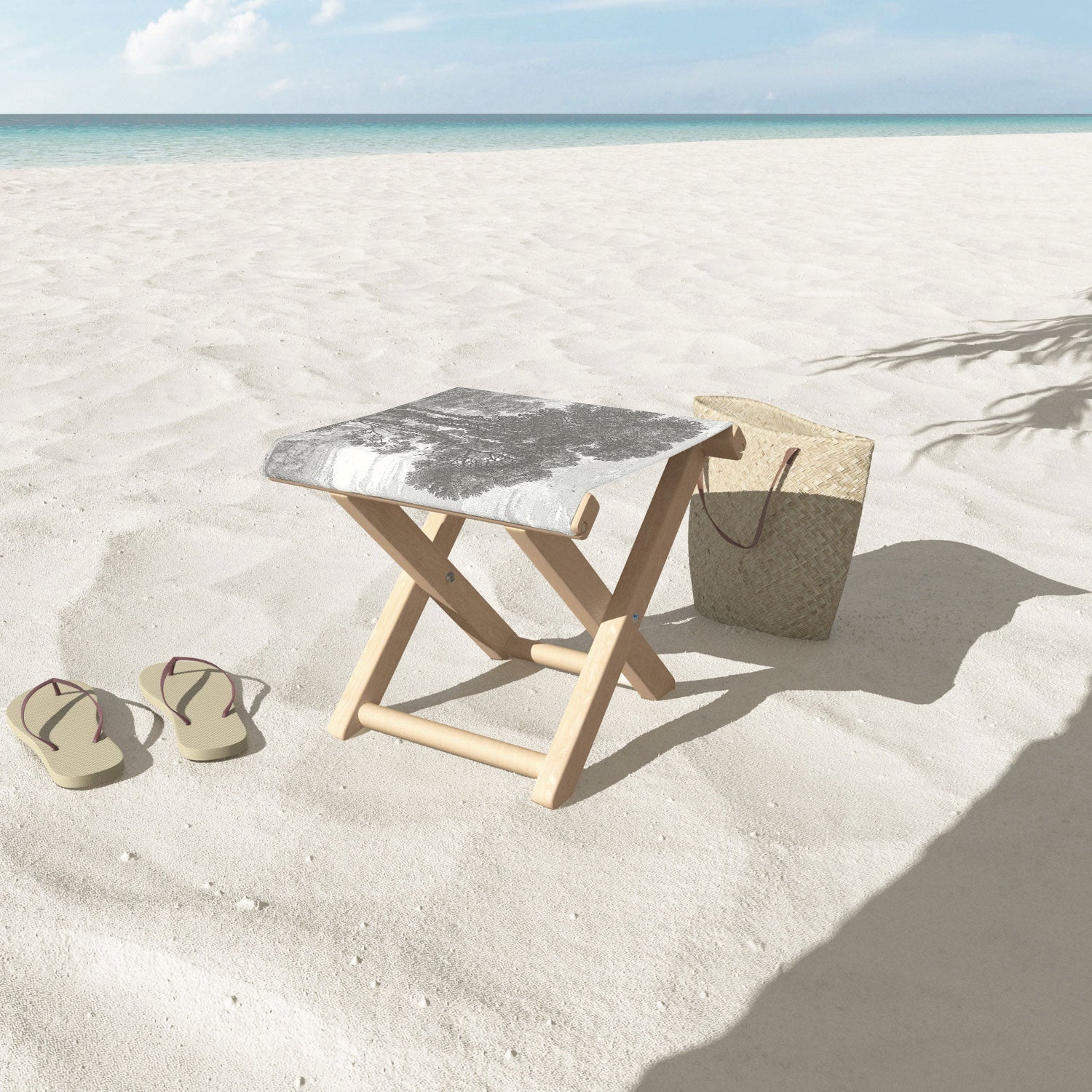 HMCraig Beaux Arbres Beautiful Trees Folding Stool