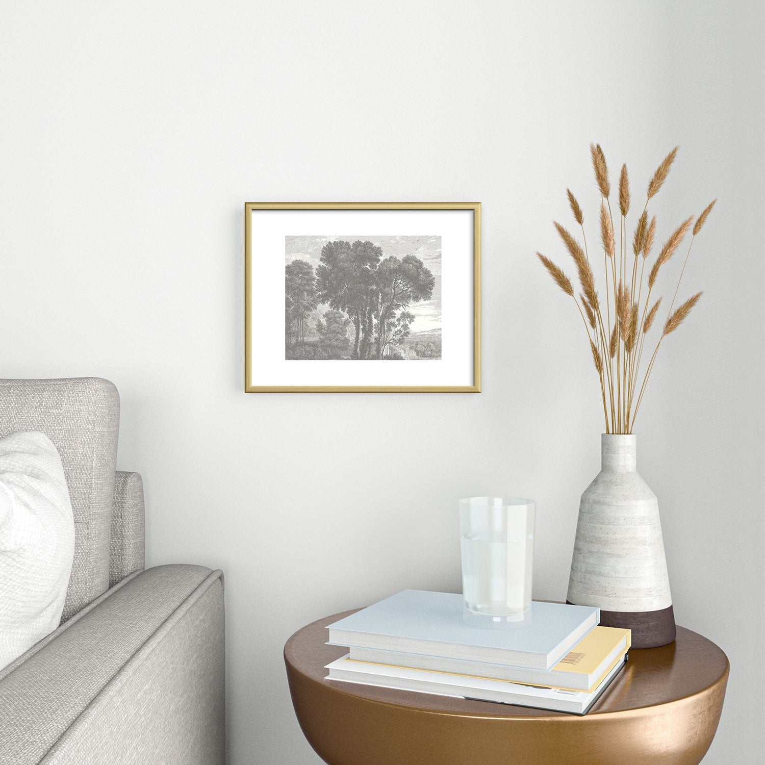 HMCraig Beaux Arbres Beautiful Trees Metal Framed Art Print