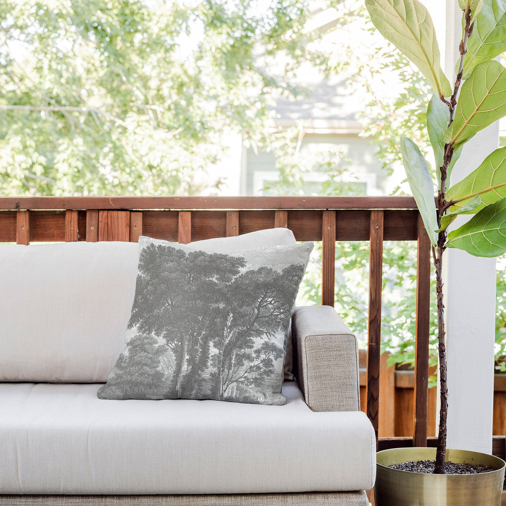 HMCraig Beaux Arbres Beautiful Trees Outdoor Throw Pillow