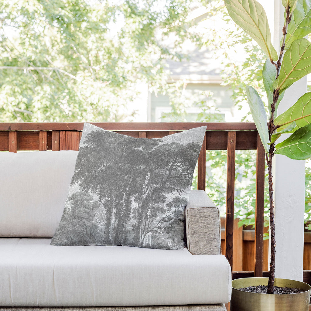 HMCraig Beaux Arbres Beautiful Trees Outdoor Throw Pillow