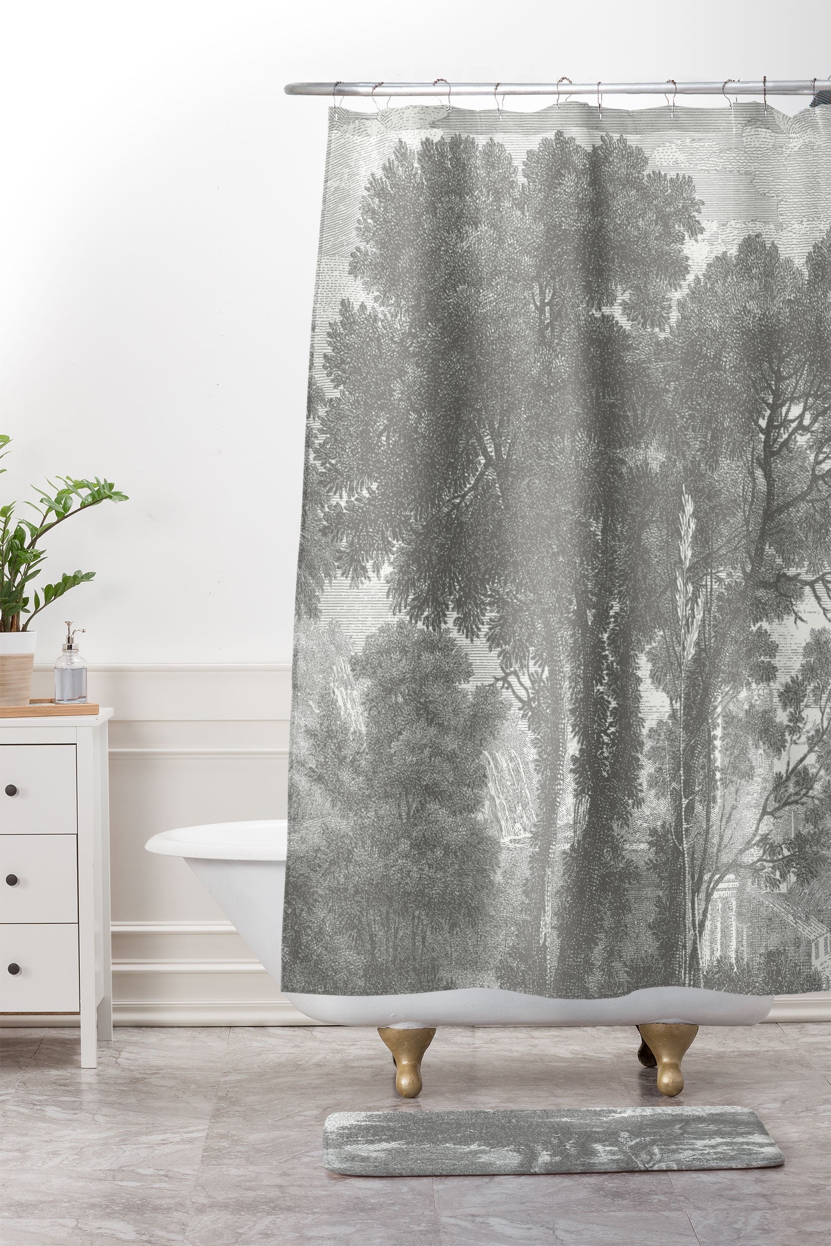 HMCraig Beaux Arbres Beautiful Trees Memory Foam Bath Mat
