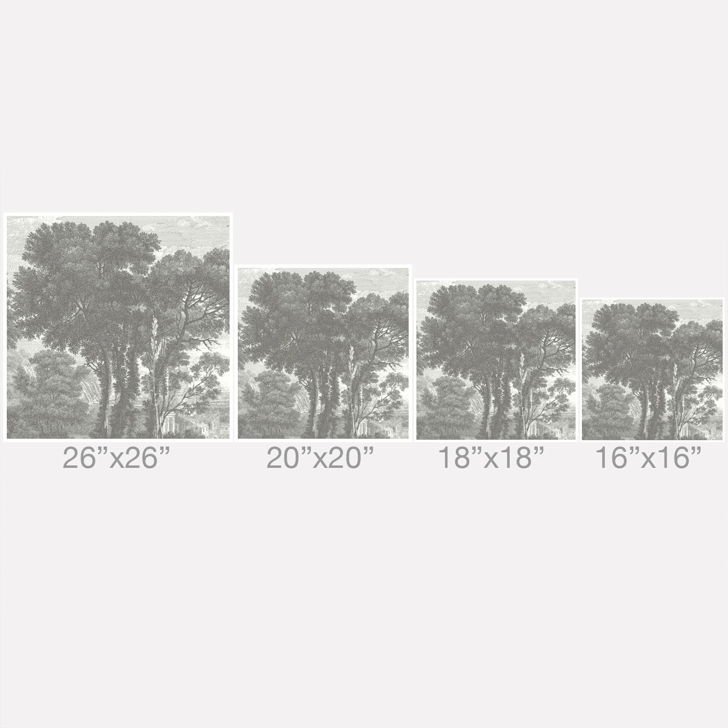HMCraig Beaux Arbres Beautiful Trees Outdoor Throw Pillow