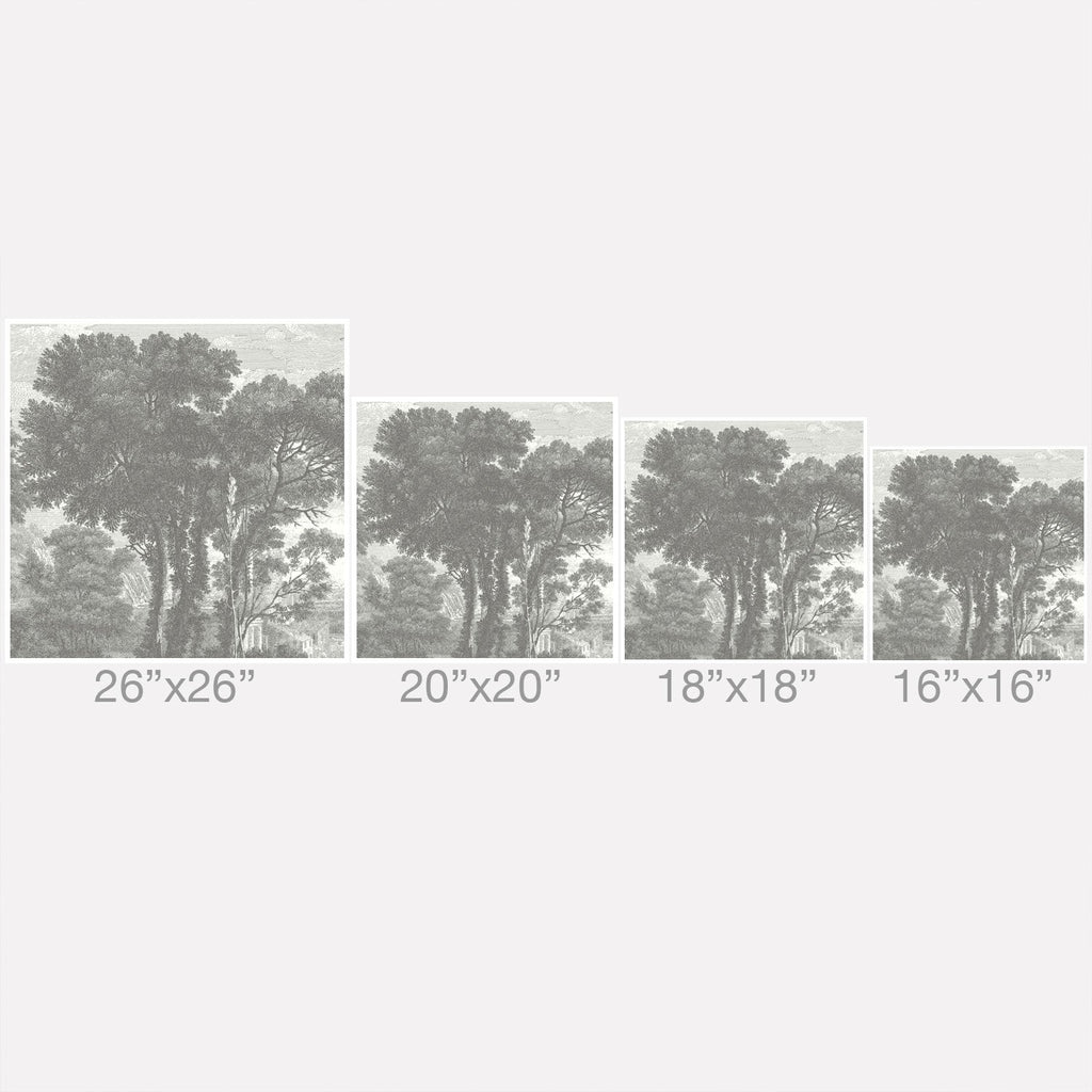 HMCraig Beaux Arbres Beautiful Trees Throw Pillow