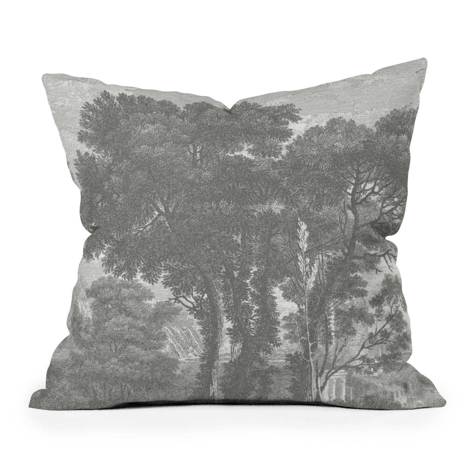 HMCraig Beaux Arbres Beautiful Trees Outdoor Throw Pillow