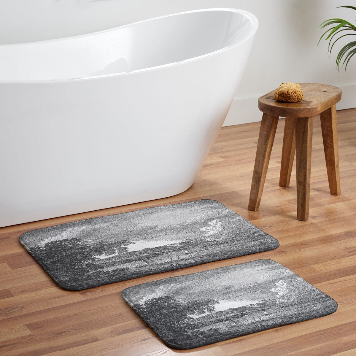 HMCraig Hudson River and Catskills Memory Foam Bath Mat