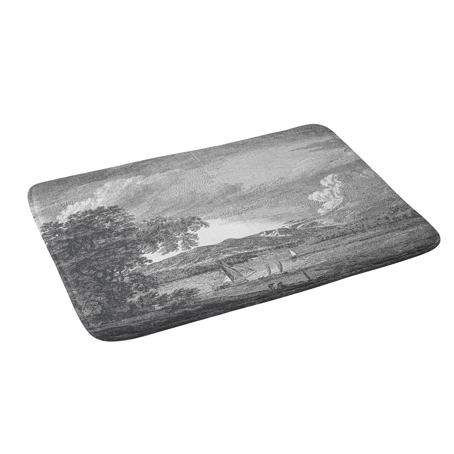 HMCraig Hudson River and Catskills Memory Foam Bath Mat