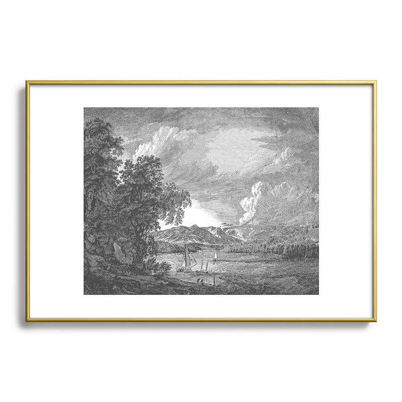 HMCraig Hudson River and Catskills Metal Framed Art Print