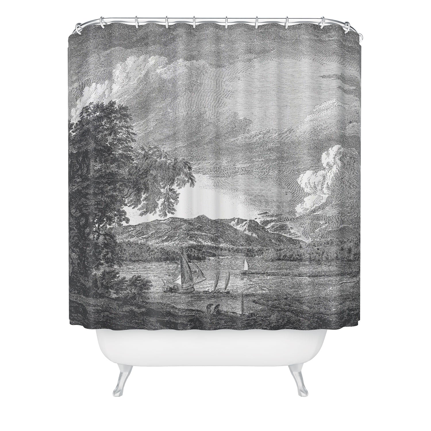 HMCraig Hudson River and Catskills Shower Curtain
