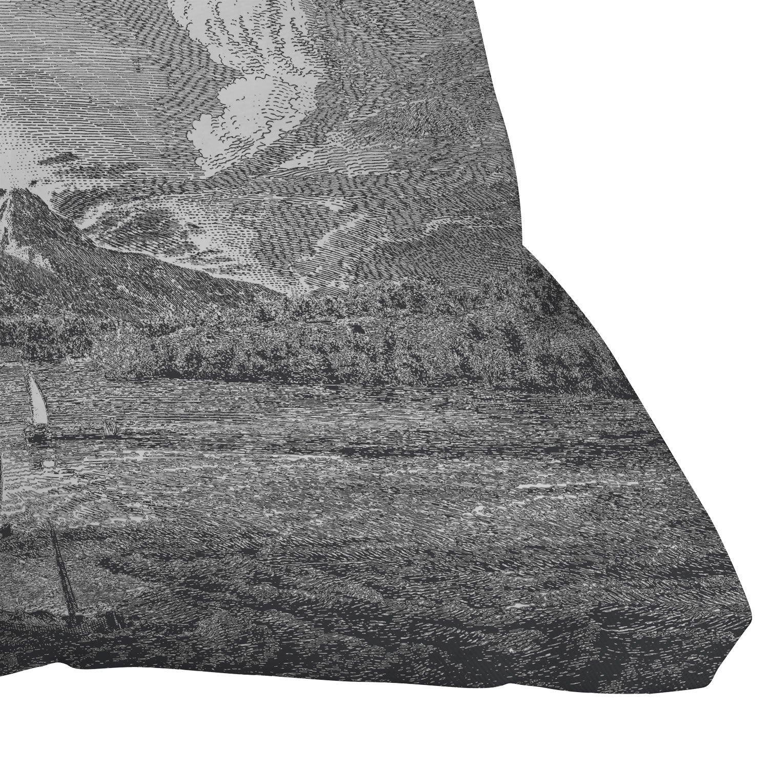 HMCraig Hudson River and Catskills Outdoor Throw Pillow