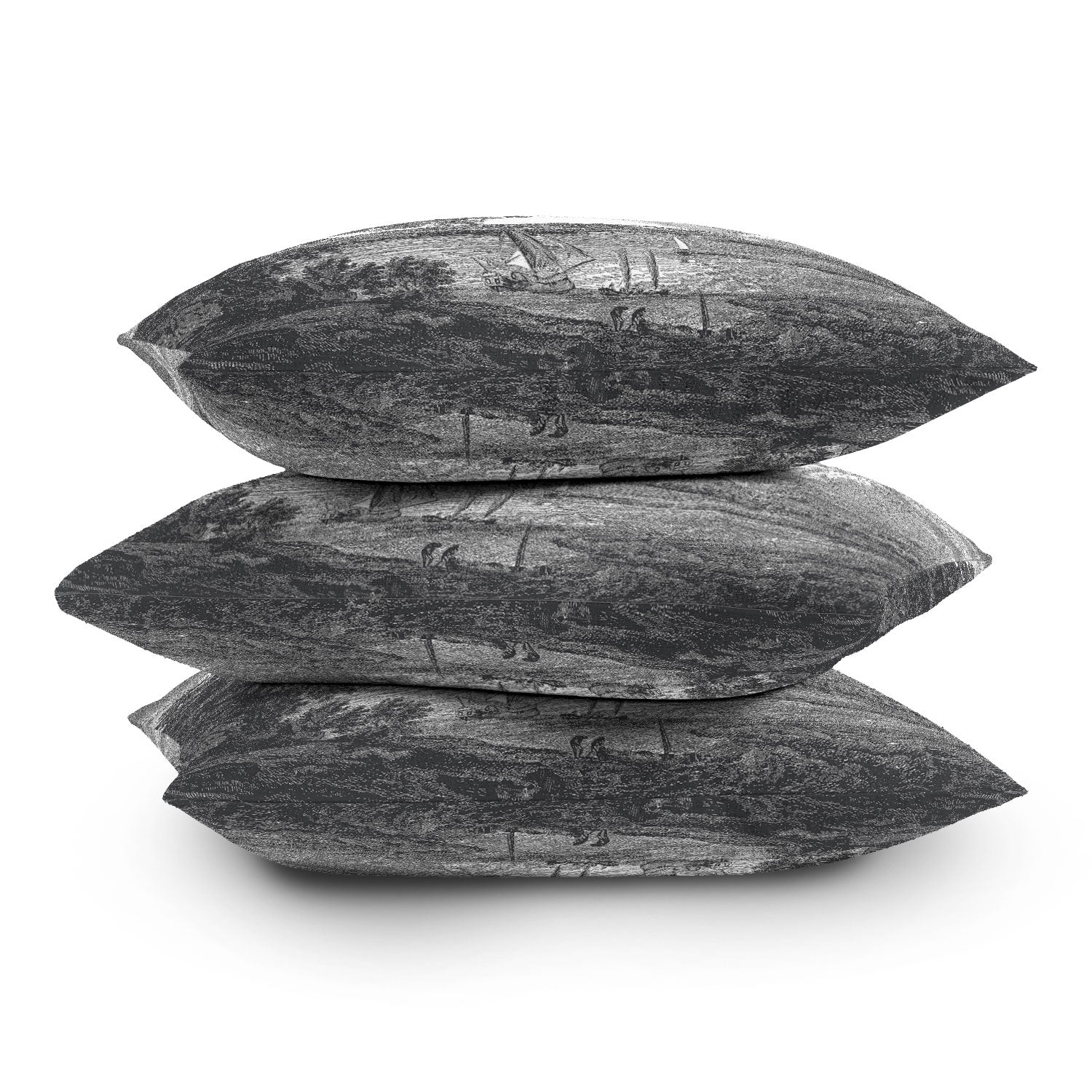 HMCraig Hudson River and Catskills Outdoor Throw Pillow