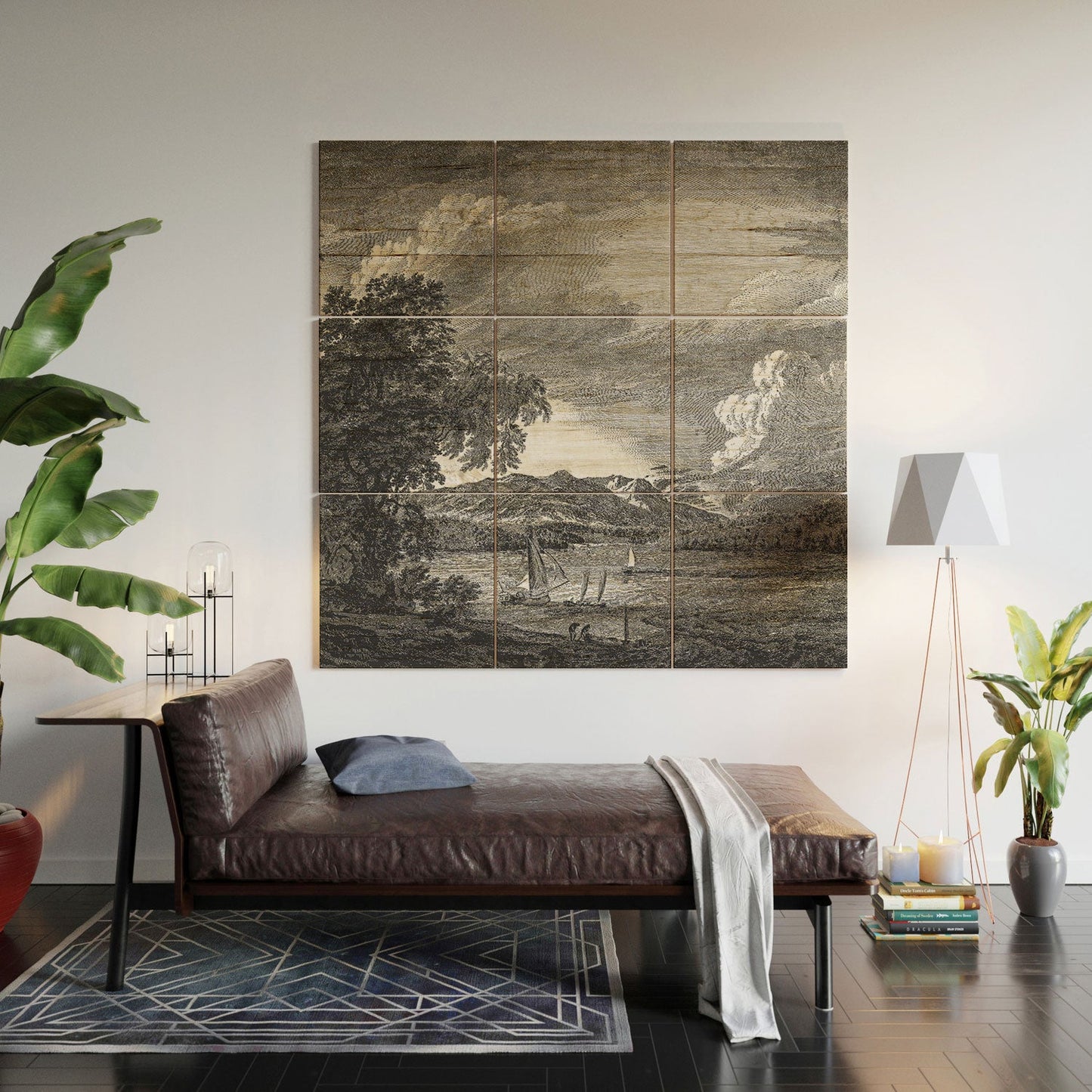 HMCraig Hudson River and Catskills Wood Wall Mural