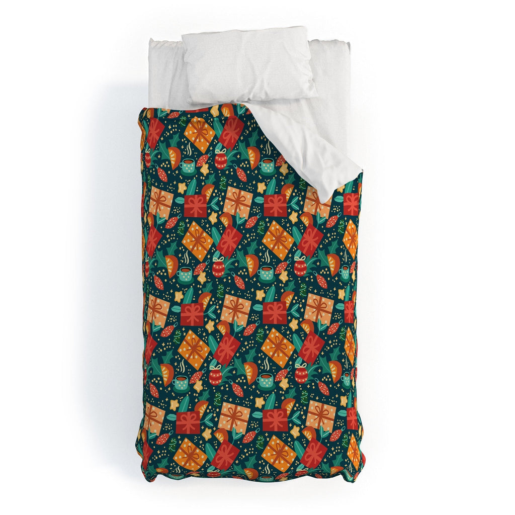 Valeria Frustaci Christmas pattern Duvet Cover