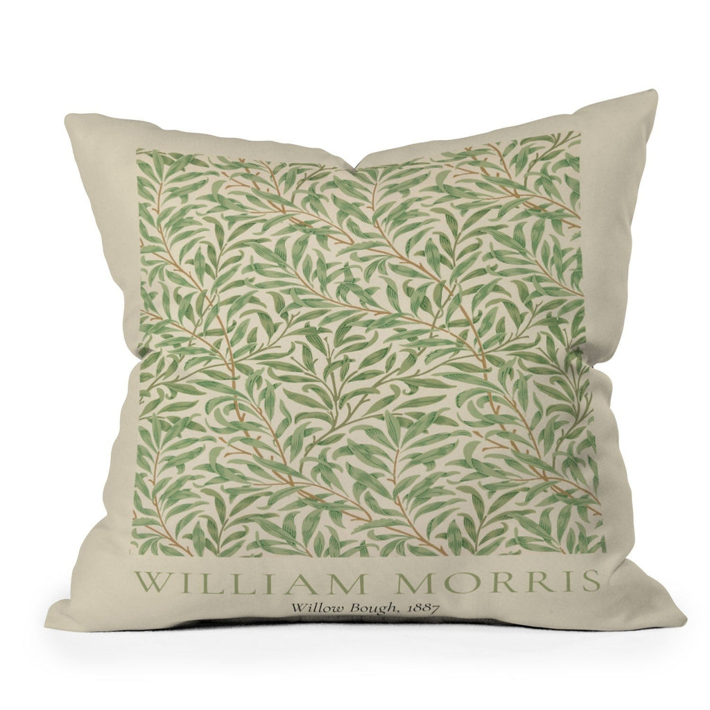 DENY Designs William Morris Willow Bough 1887 Outdoor Throw Pillow