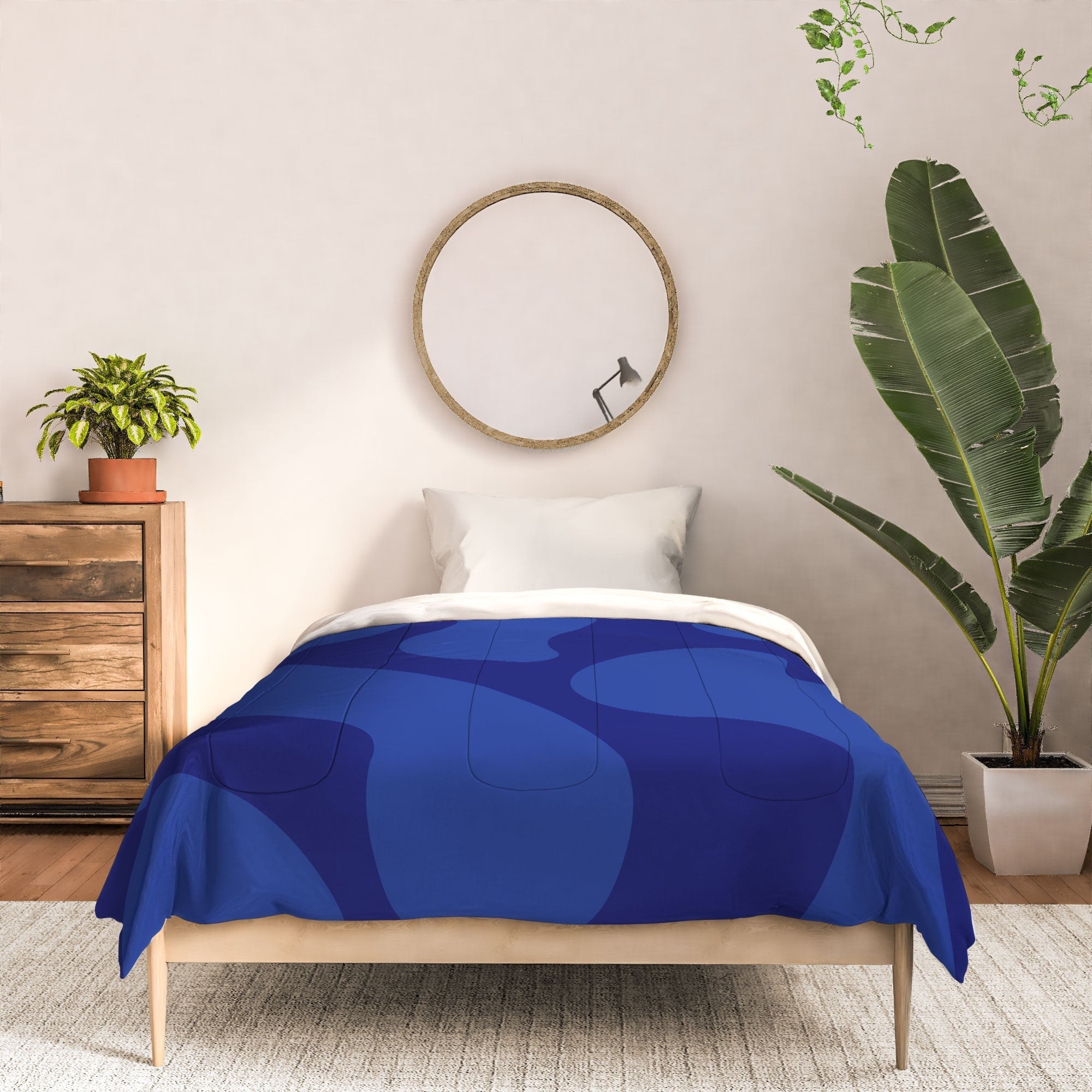 Camilla Foss Blue Pebble Comforter